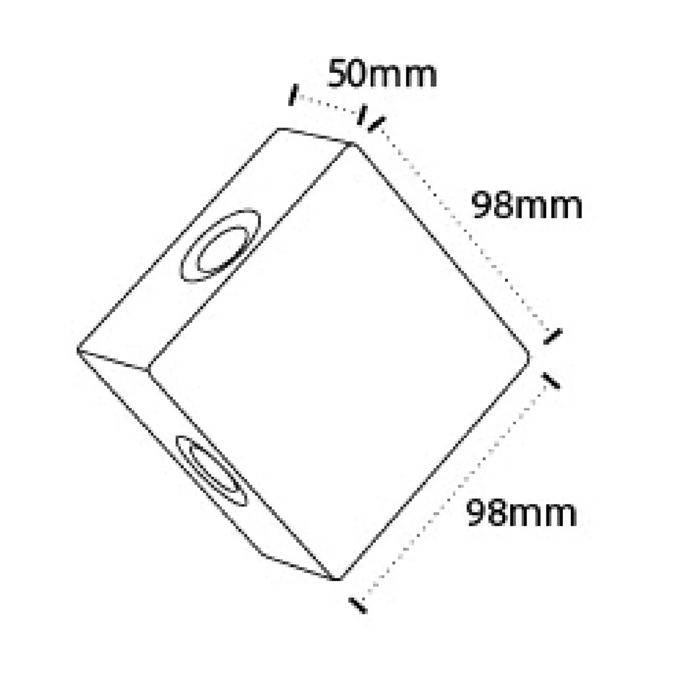 102004-RDL-2x3w Narrow Beam Outdoor wall Lights 6w