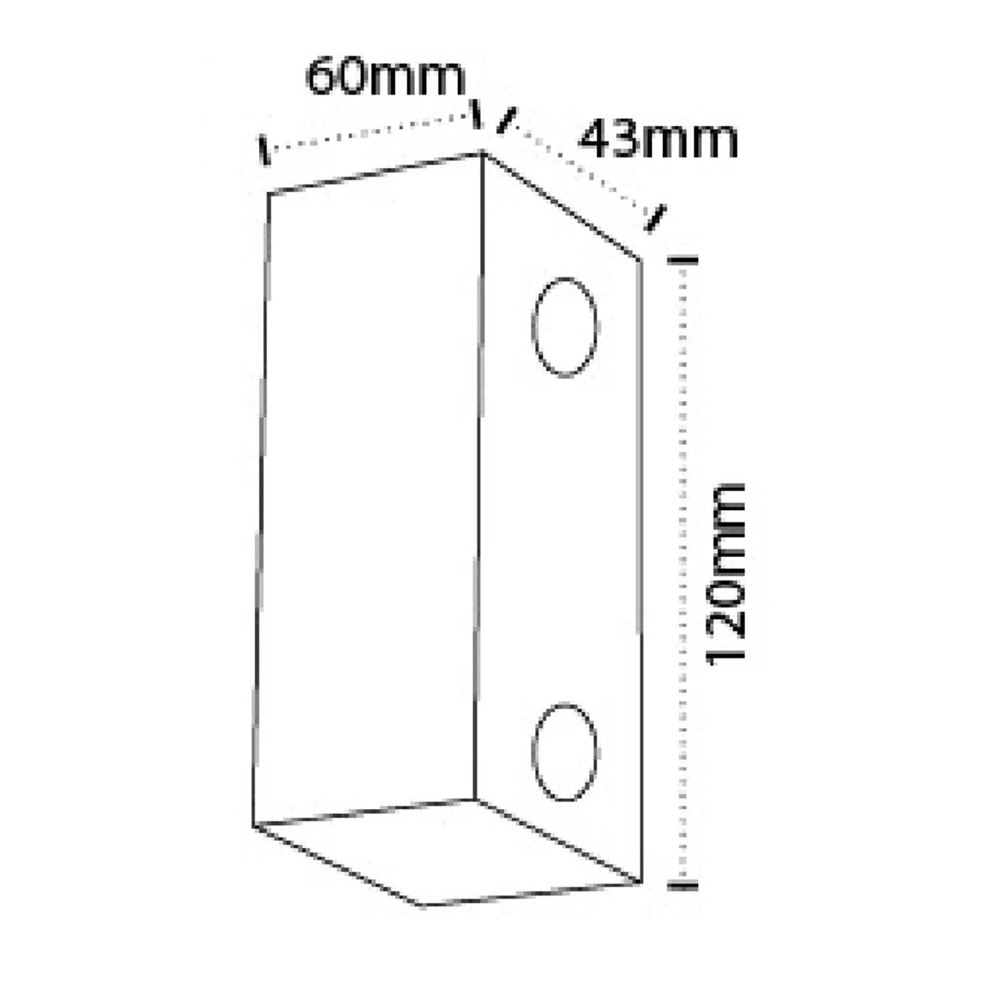 10246-4x1w Narrow Beam Outdoor wall Lights 4w