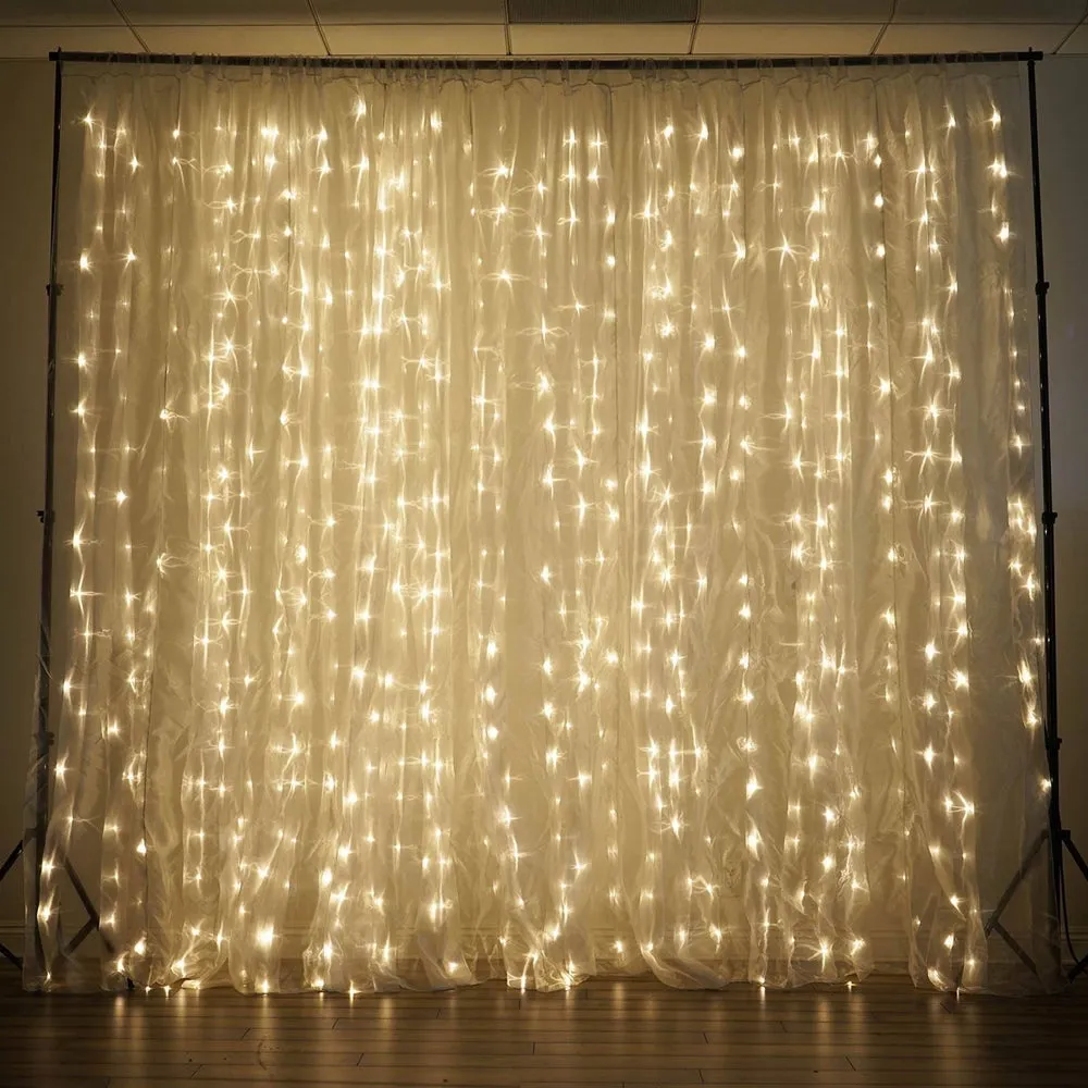 600 LED Curtain Light - Warm White