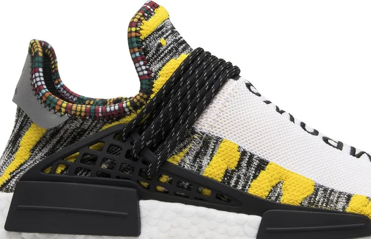 Adidas Pharrell x NMD Human Race Trail 'Solar Pack' Sneakers, Black