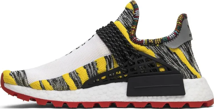 Adidas Pharrell x NMD Human Race Trail 'Solar Pack' Sneakers, Black