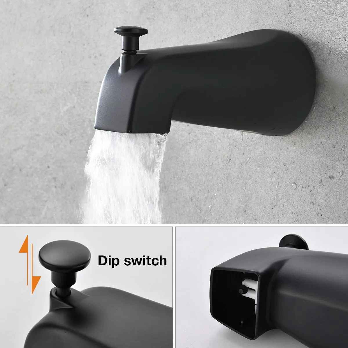 APPASO Shower System Shower Faucet set Tub and Shower Valve Kit Matte Black 110MB