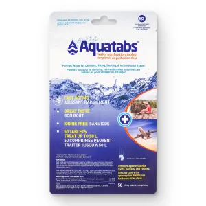 Aquatabs - Water Purification Tablets 49 mg (50 pack)