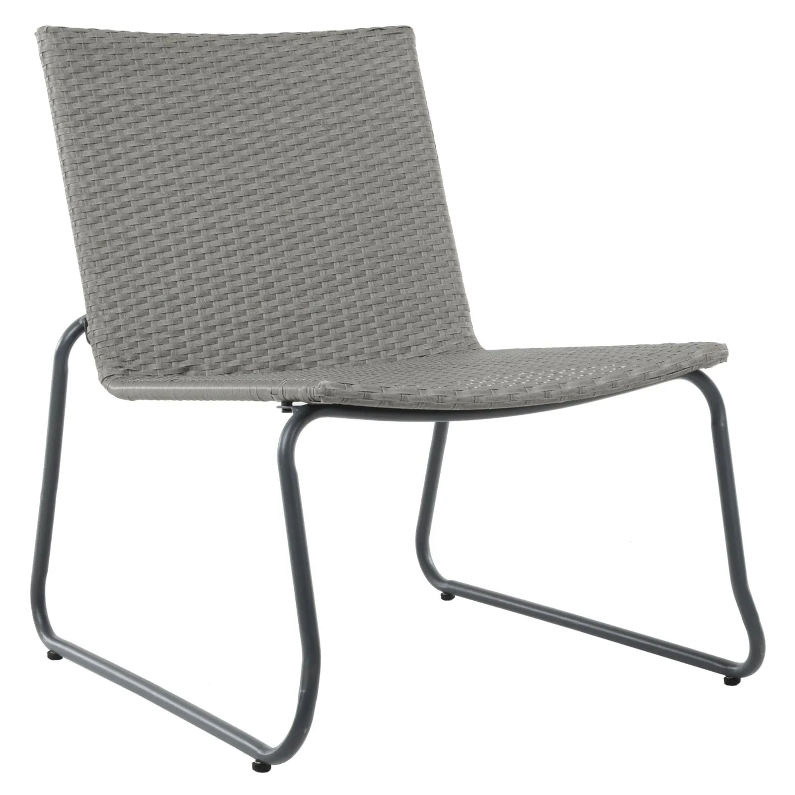 Azuma Como Garden Bistro Set Grey Chairs Table Rattan Weave