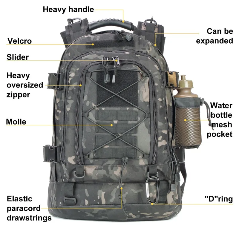 Backpack 60L Multifunctional Durable