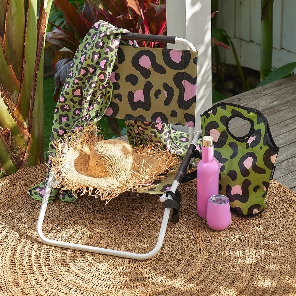 Beach Chair - Ocelot Pink Khaki