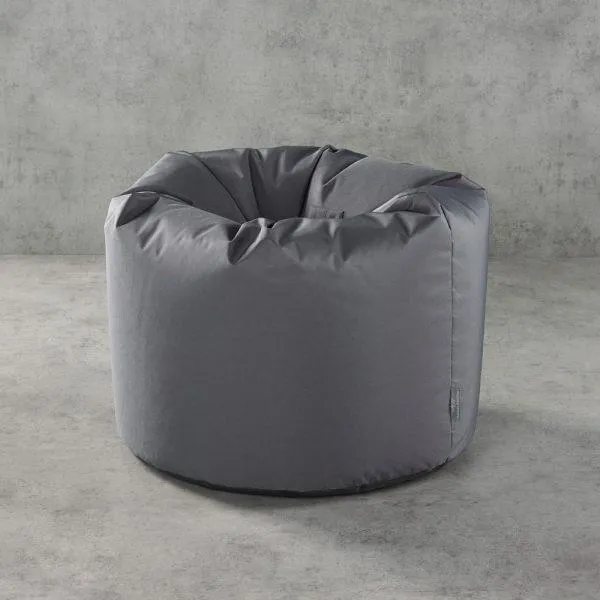 Bean Bag Chair Indoors Outdoors in Grey by Katrina Hampton