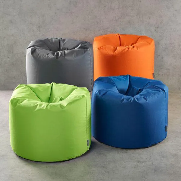 Bean Bag Chair Indoors Outdoors in Grey by Katrina Hampton