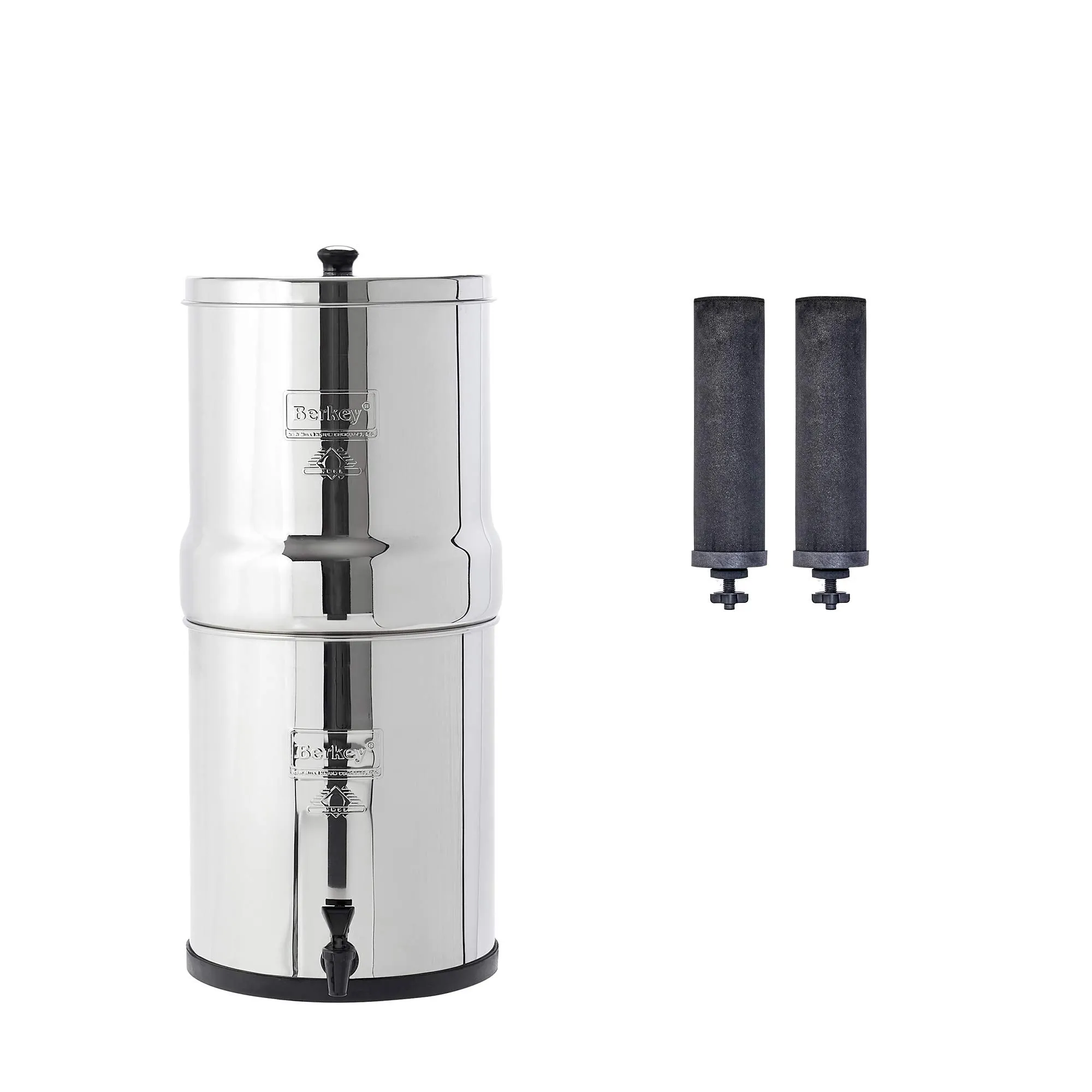 Berkey - Big Berkey Gravity-Fed Water Filter with 2 Black Berkey Purification Elements