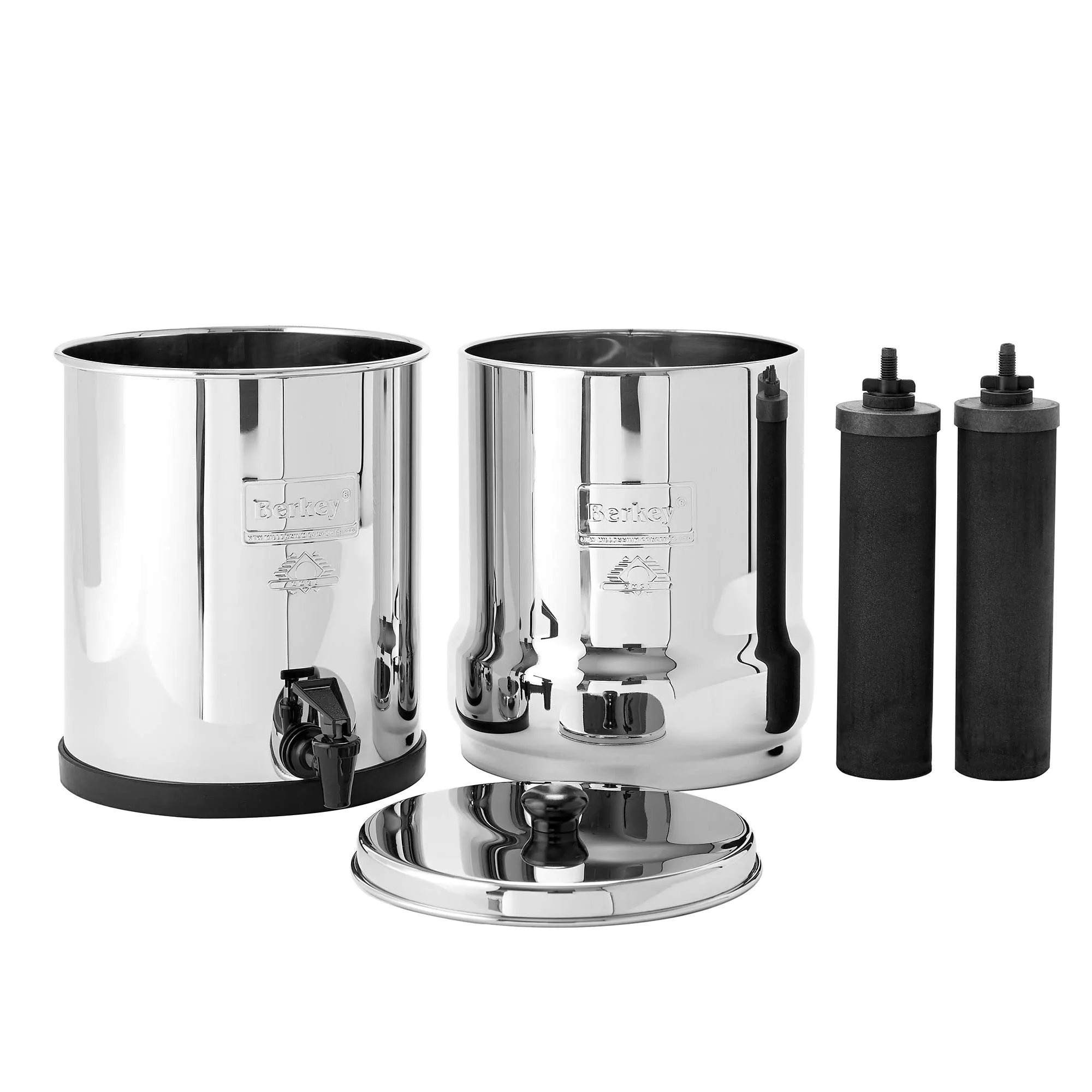 Berkey - Big Berkey Gravity-Fed Water Filter with 2 Black Berkey Purification Elements