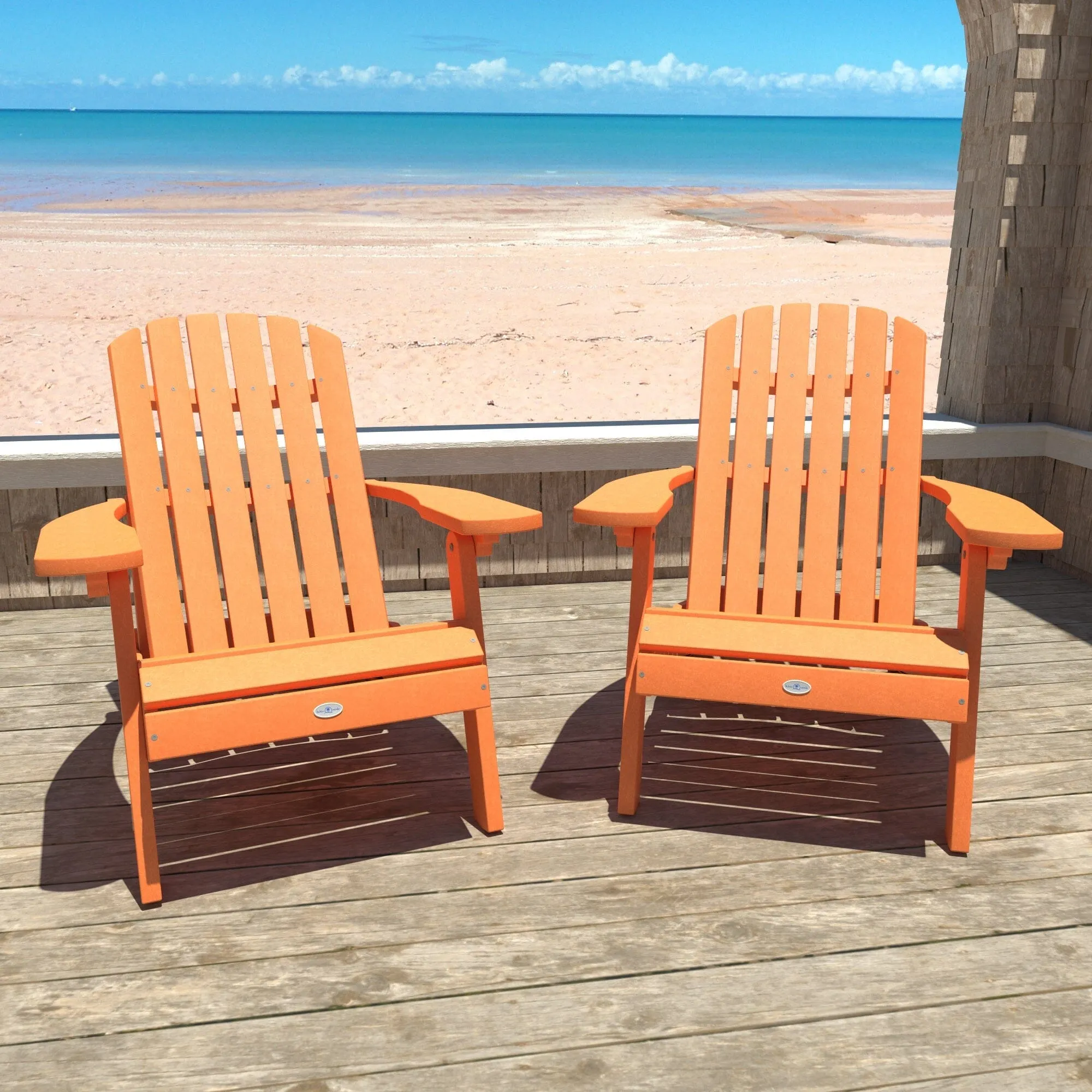 Cape Folding and Reclining Adirondack Chair (Set of 2)