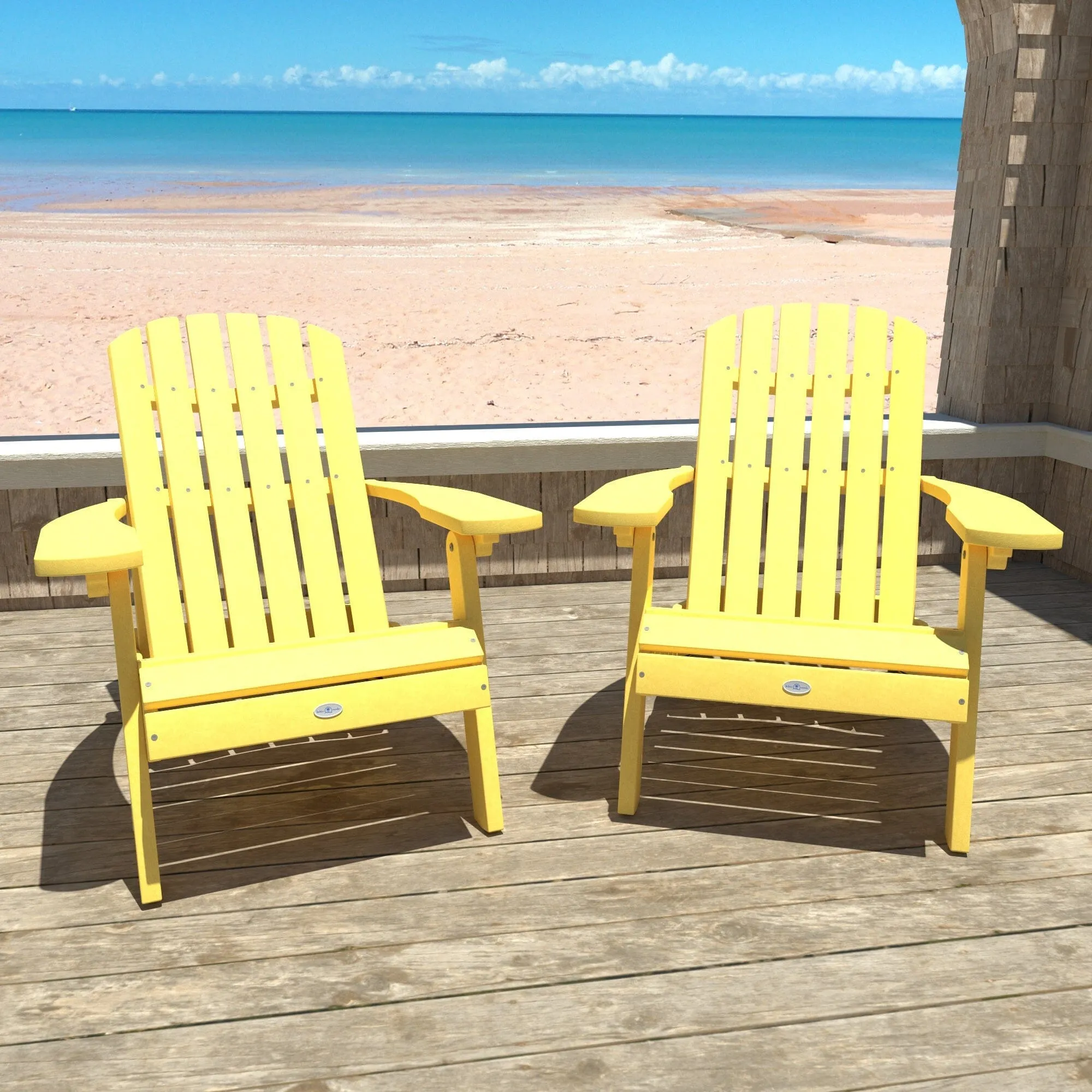 Cape Folding and Reclining Adirondack Chair (Set of 2)