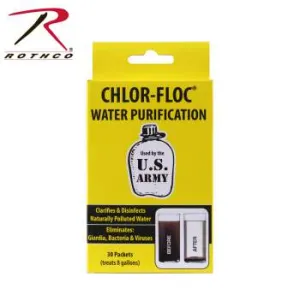 Chlor Floc Military Water Purification Powder Packets