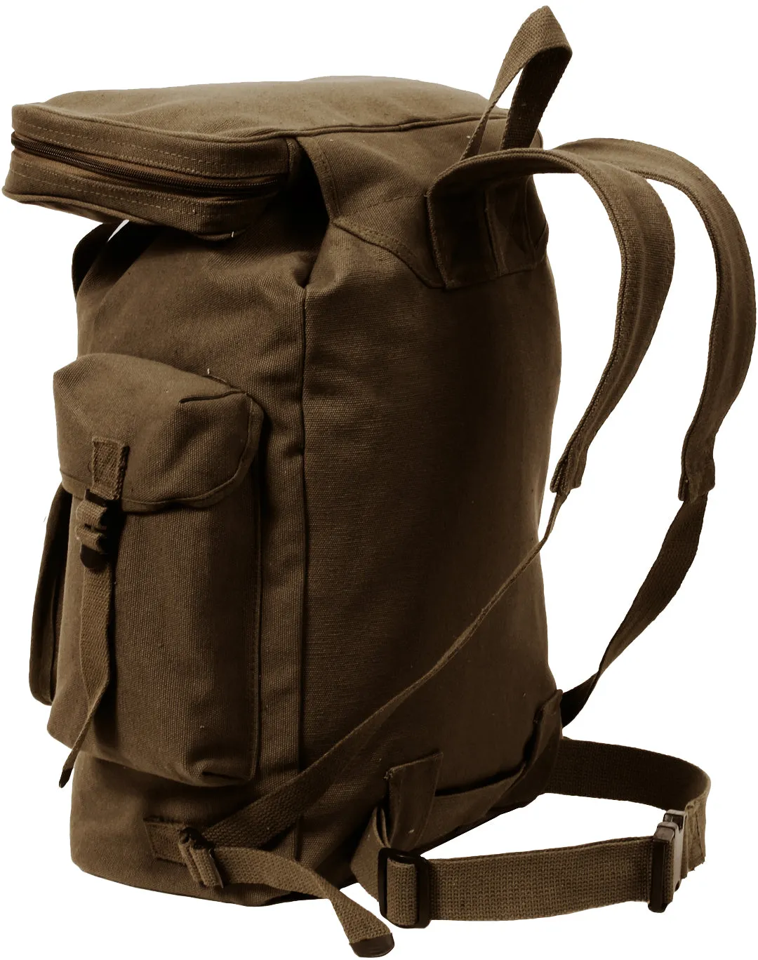 Earth Brown - Canvas European Style Rucksack Backpack