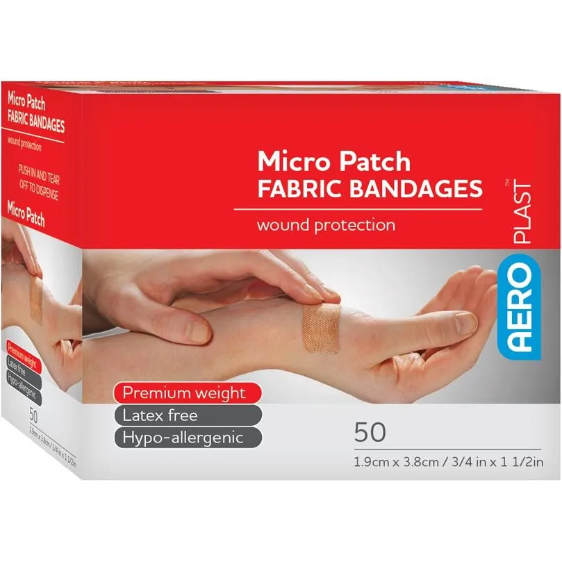 Fabric Small Patch Bandages - First Aid Kit Refills (PK 600 Bandages)