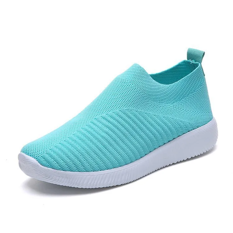 Flying Woven Flat-heeled Rubber Round Headgear Flat Shoes Women