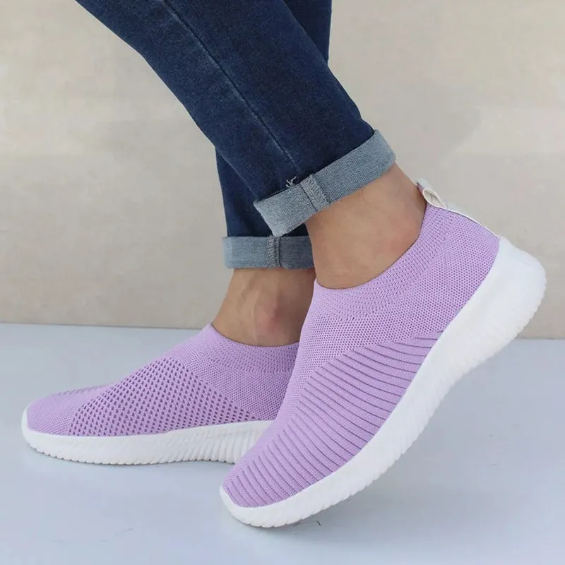 Flying Woven Flat-heeled Rubber Round Headgear Flat Shoes Women