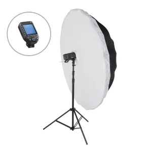 Godox AD400Pro Witstro Portable 165cm Umbrella Softbox Flash Kit - Bundle