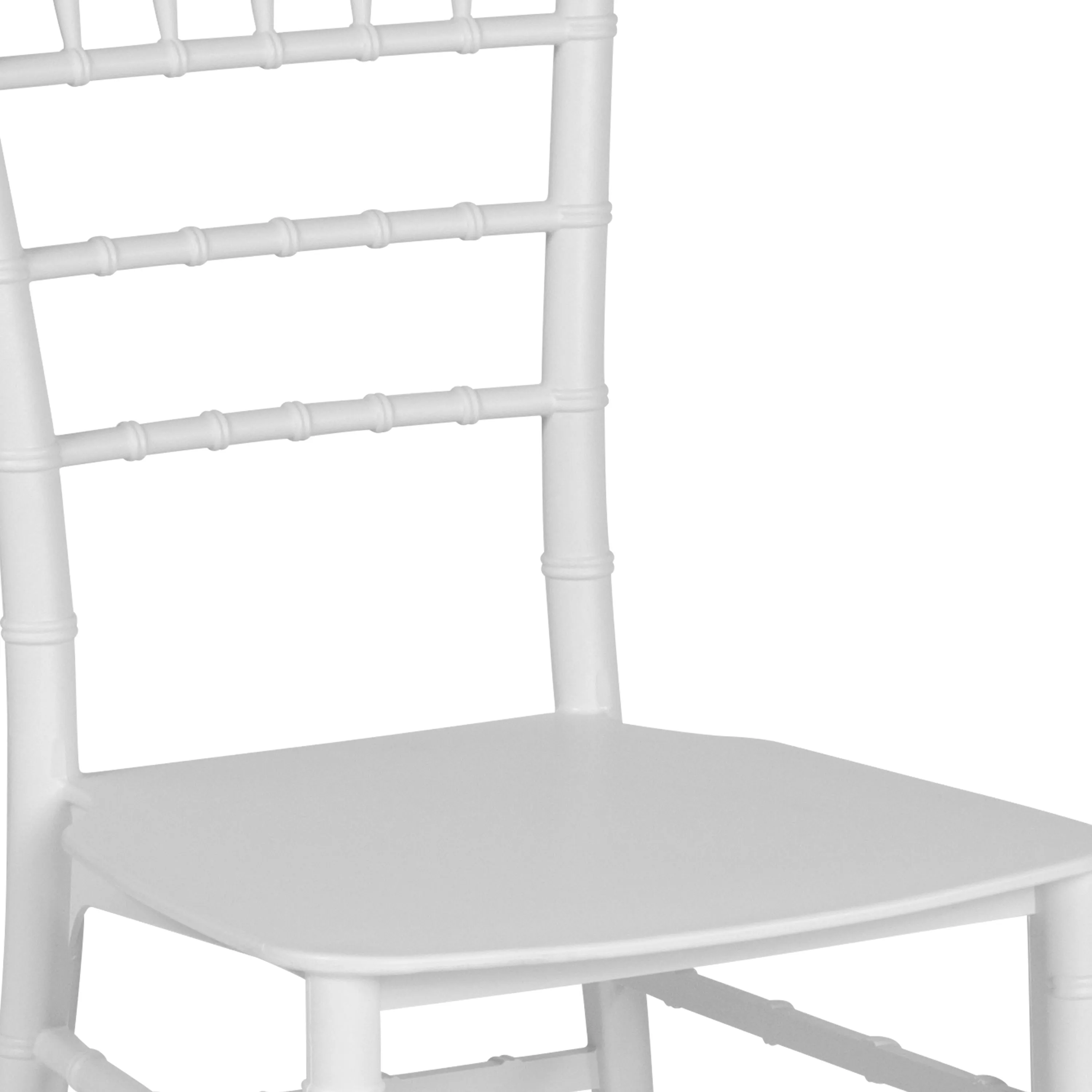 HERCULES Series Resin Stackable Chiavari Chair with Free Cushion