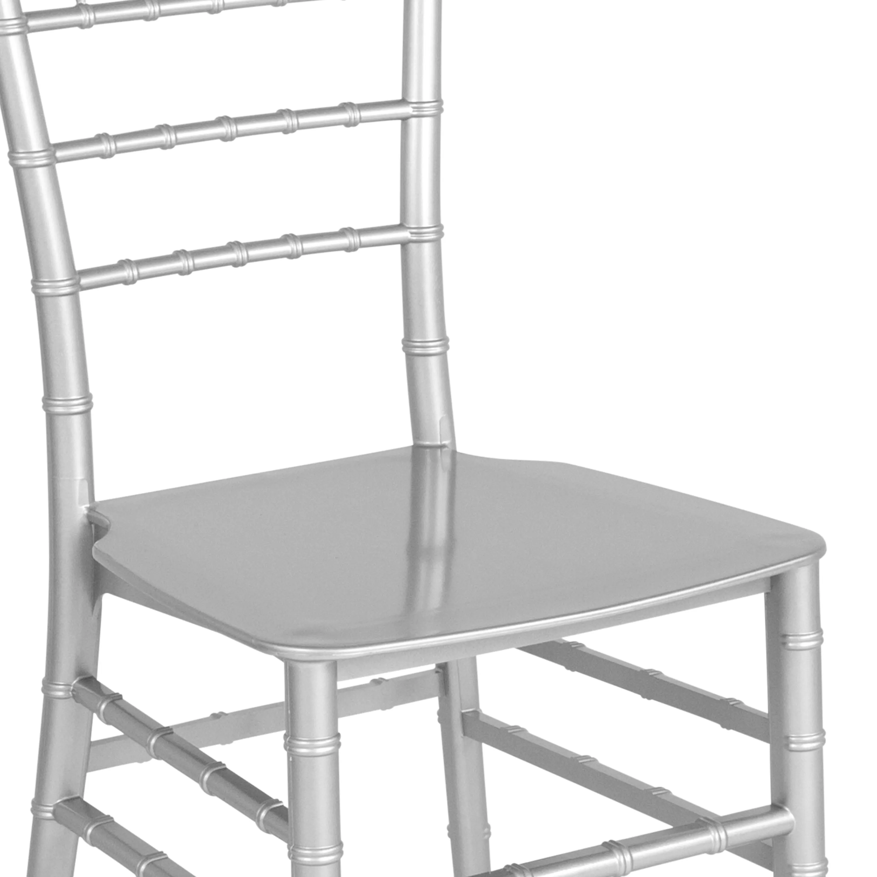 HERCULES Series Resin Stackable Chiavari Chair with Free Cushion