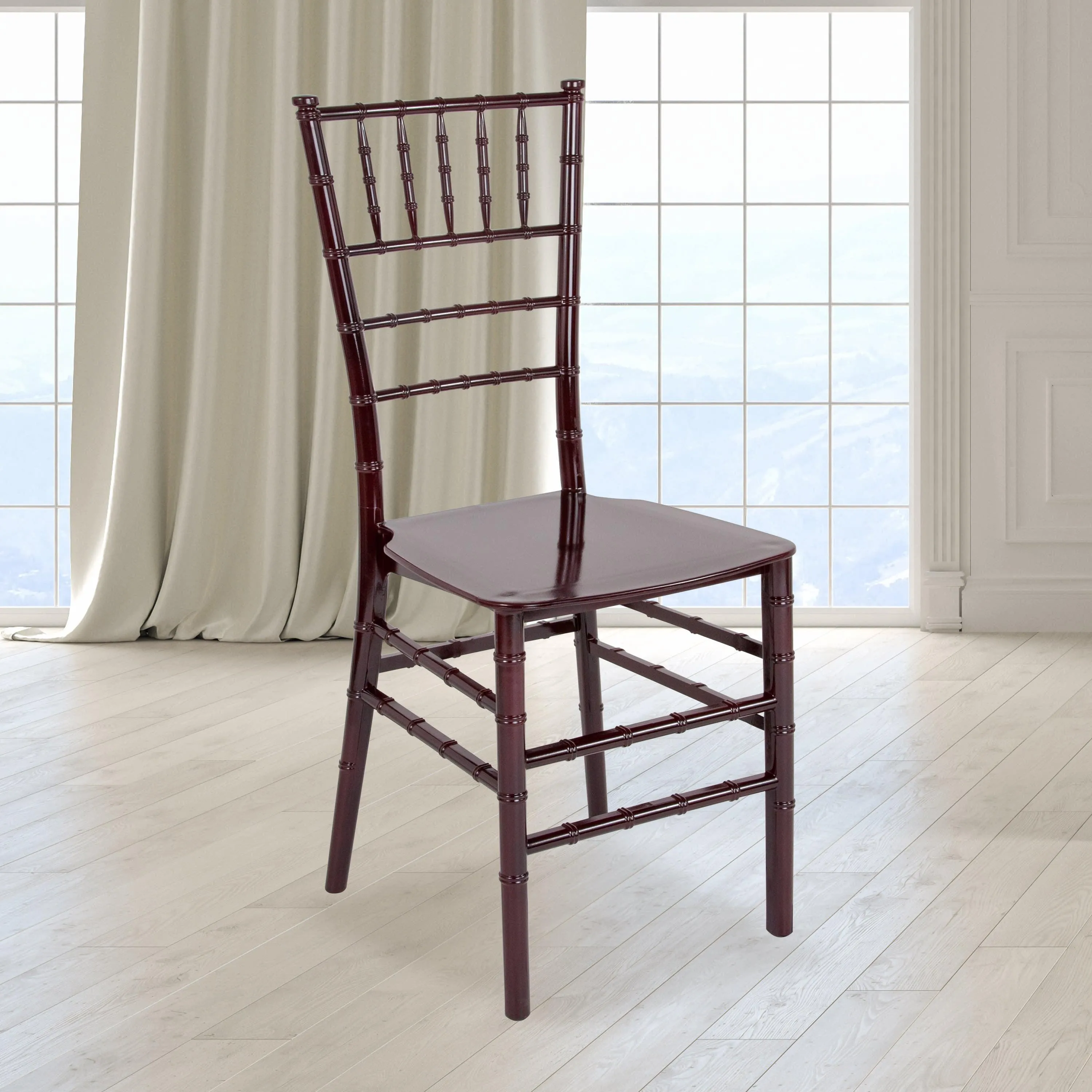 HERCULES Series Resin Stackable Chiavari Chair with Free Cushion