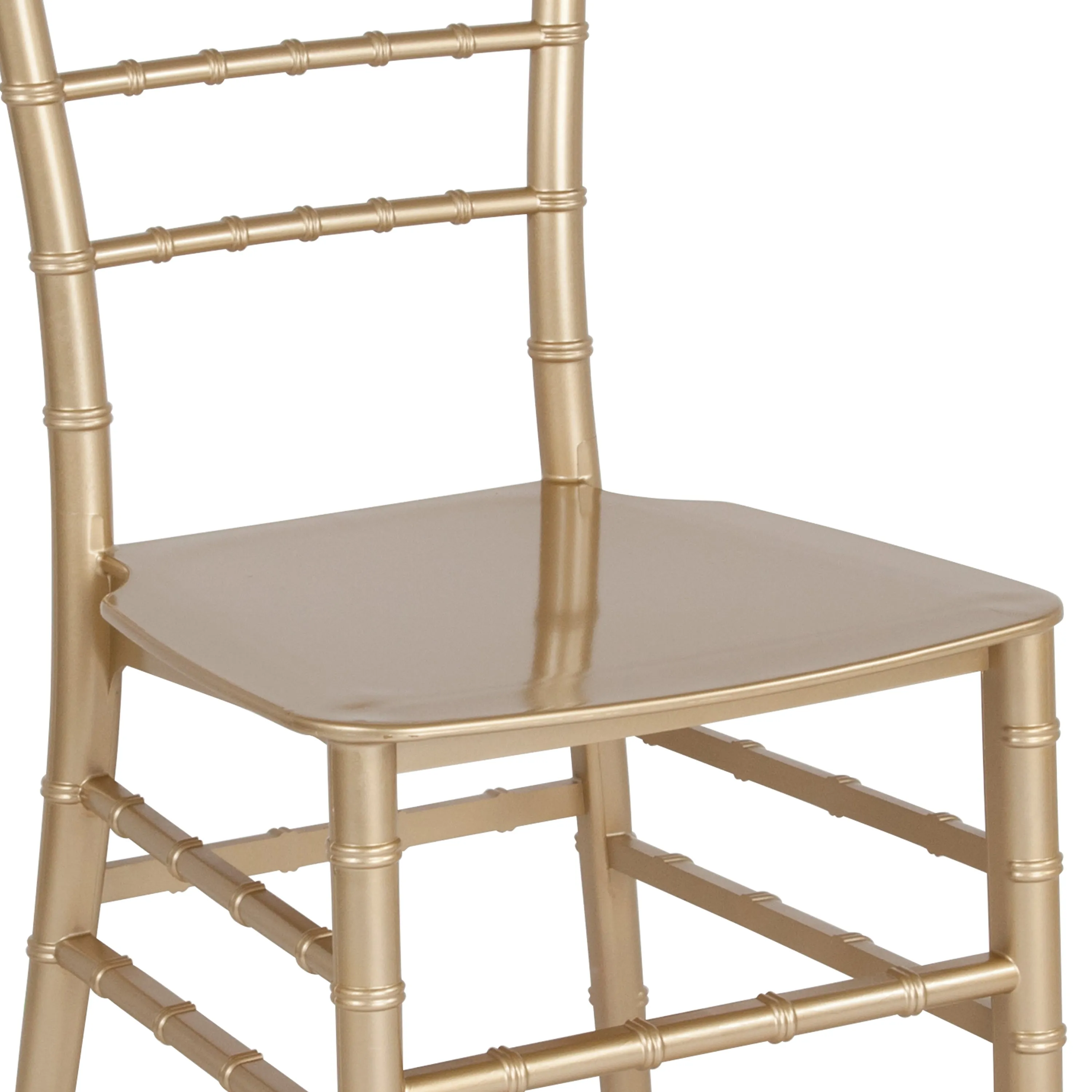 HERCULES Series Resin Stackable Chiavari Chair with Free Cushion