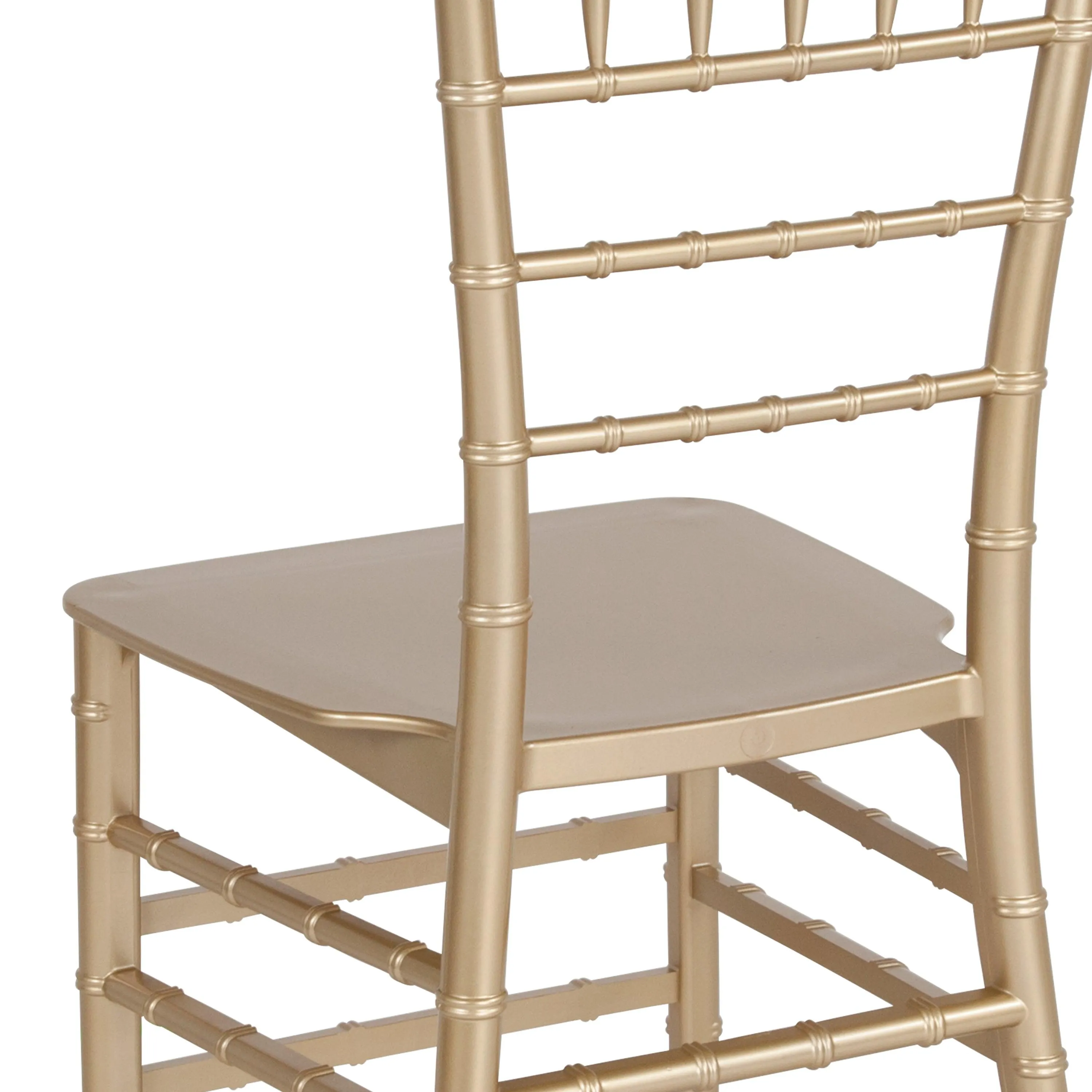 HERCULES Series Resin Stackable Chiavari Chair with Free Cushion