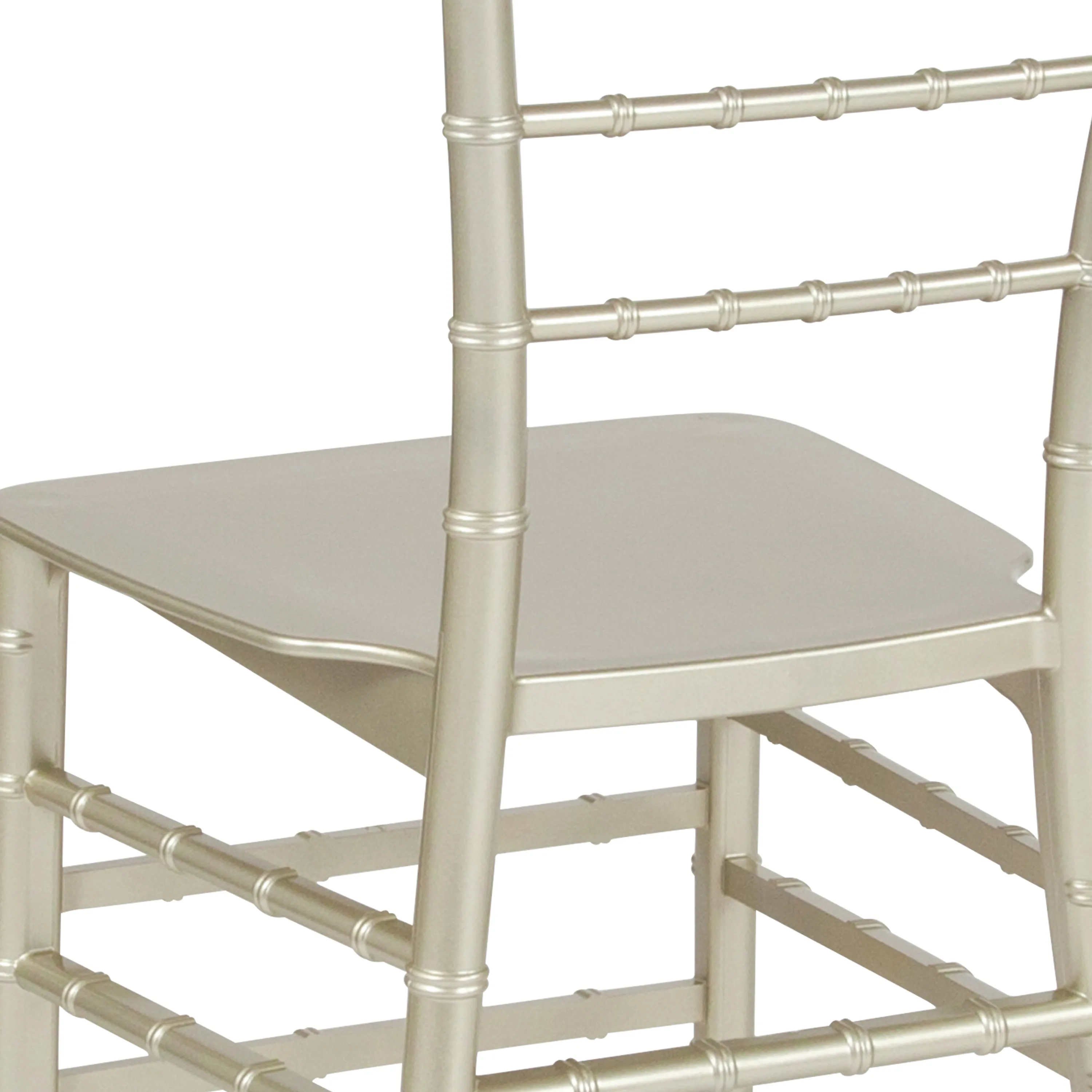 HERCULES Series Resin Stackable Chiavari Chair with Free Cushion