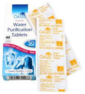 Highlander Oasis Water Purification Tablets 50 Pack