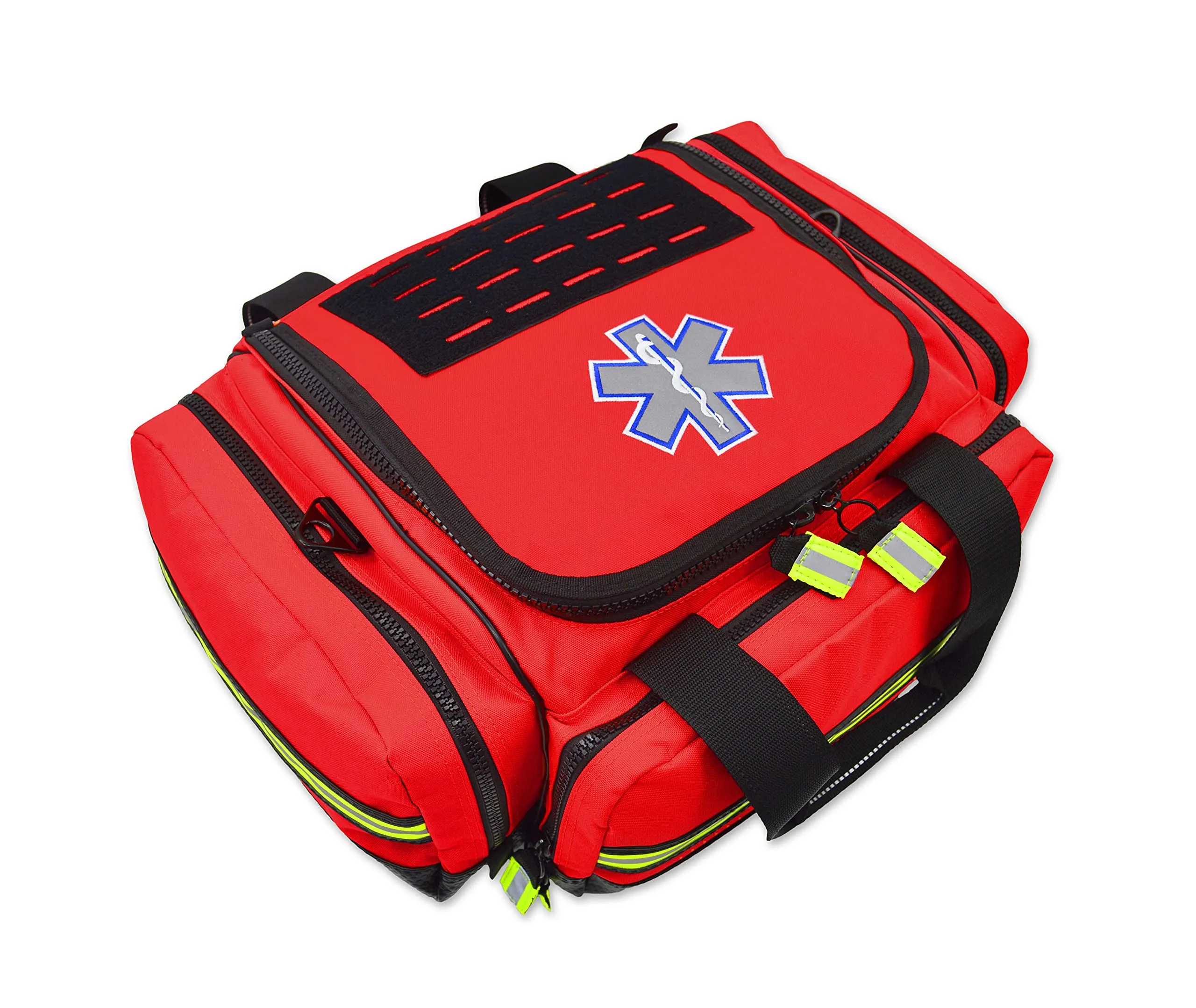 Lightning X Premium Pre-Filled Modular EMS/EMT Trauma Medical Bag | Fully Stocked First Responder Kit - RED