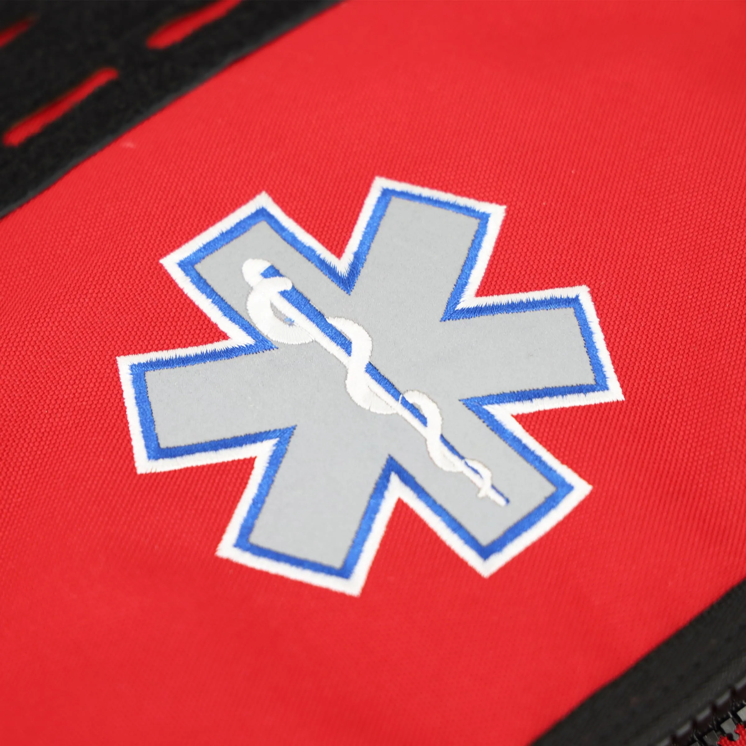 Lightning X Premium Pre-Filled Modular EMS/EMT Trauma Medical Bag | Fully Stocked First Responder Kit - RED