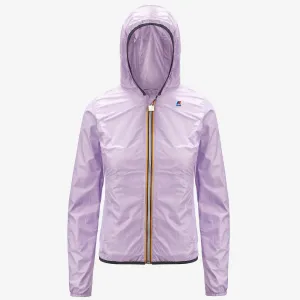 Lily Plus Double - Reversible Waterproof Full Zip Windbreaker in Blue Depht-Violet Peonia