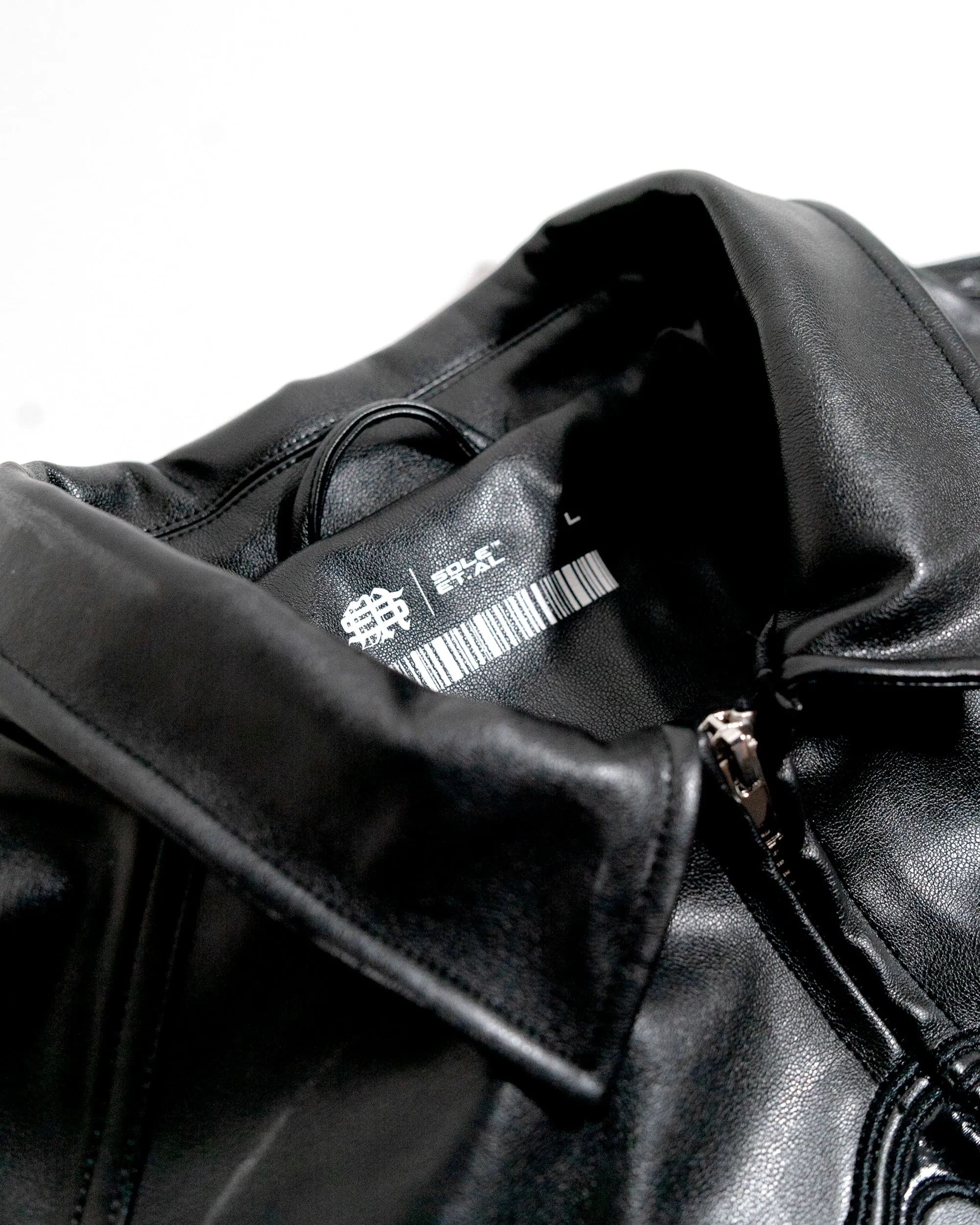 Limited Edition Chrome Identity Leather Biker Jacket