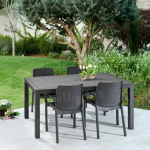 Melody Outdoor Table   4 Bali Chairs