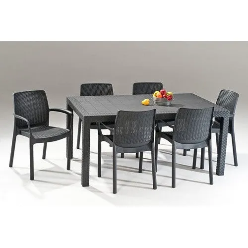 Melody Outdoor Table   6 Bali Chairs