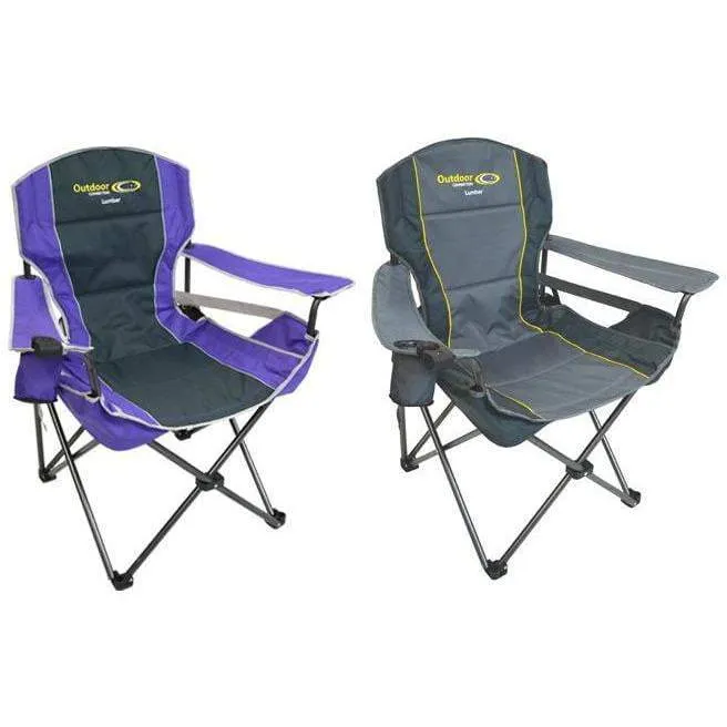 Outdoor Connection Lumbar Quad Fold Chair