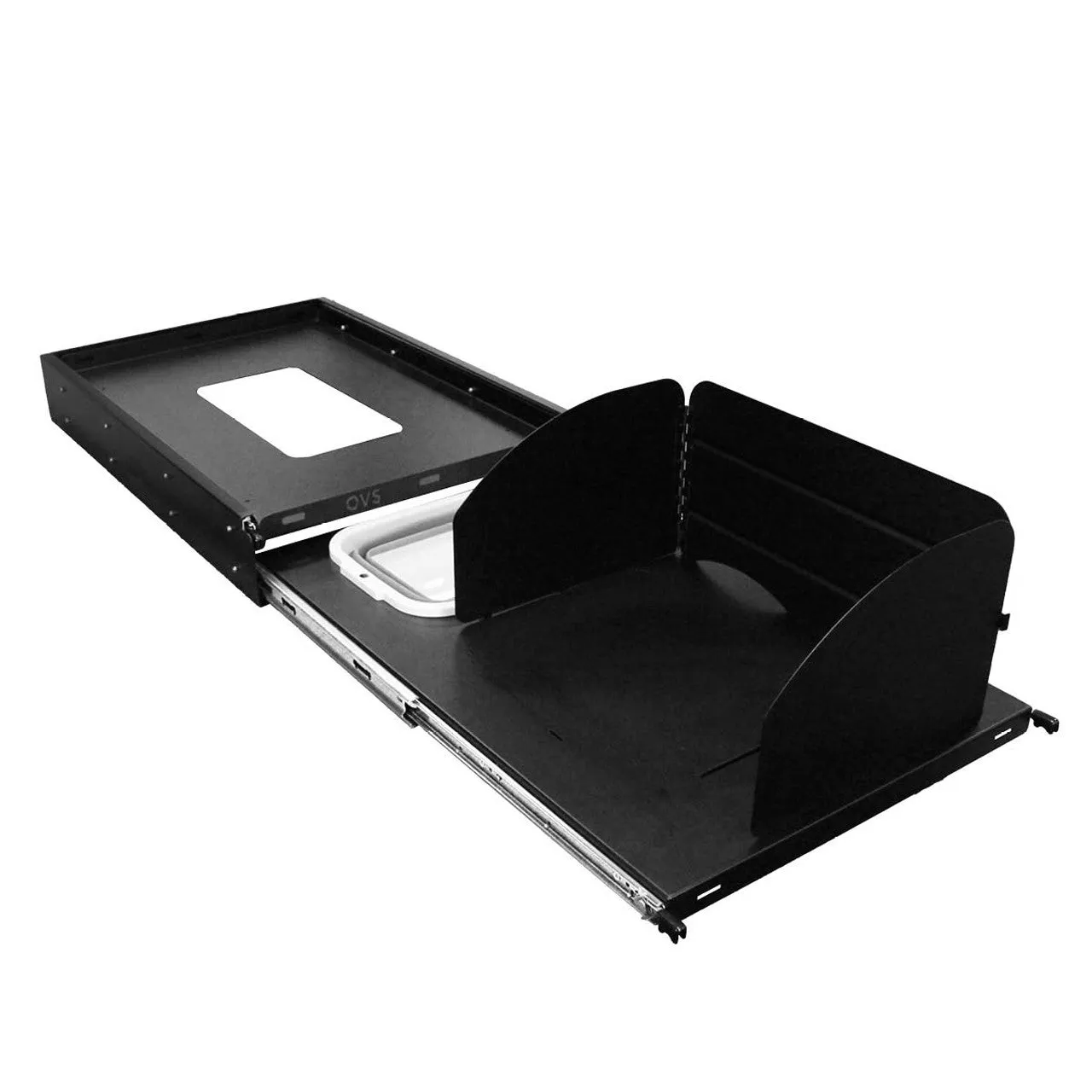 Overland Vehicle Systems Large Refrigerator Tray And Sink Slide