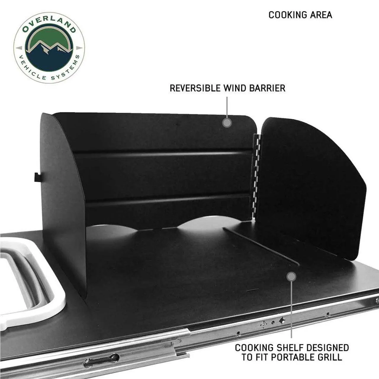 Overland Vehicle Systems Large Refrigerator Tray And Sink Slide