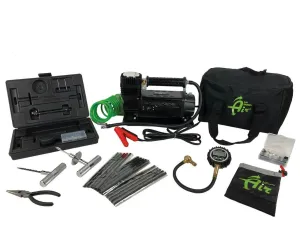 Overland Vehicle Systems Up Down Air Compressor System, Digital Tire Deflator, & 53 Piece Tire Repair Kit