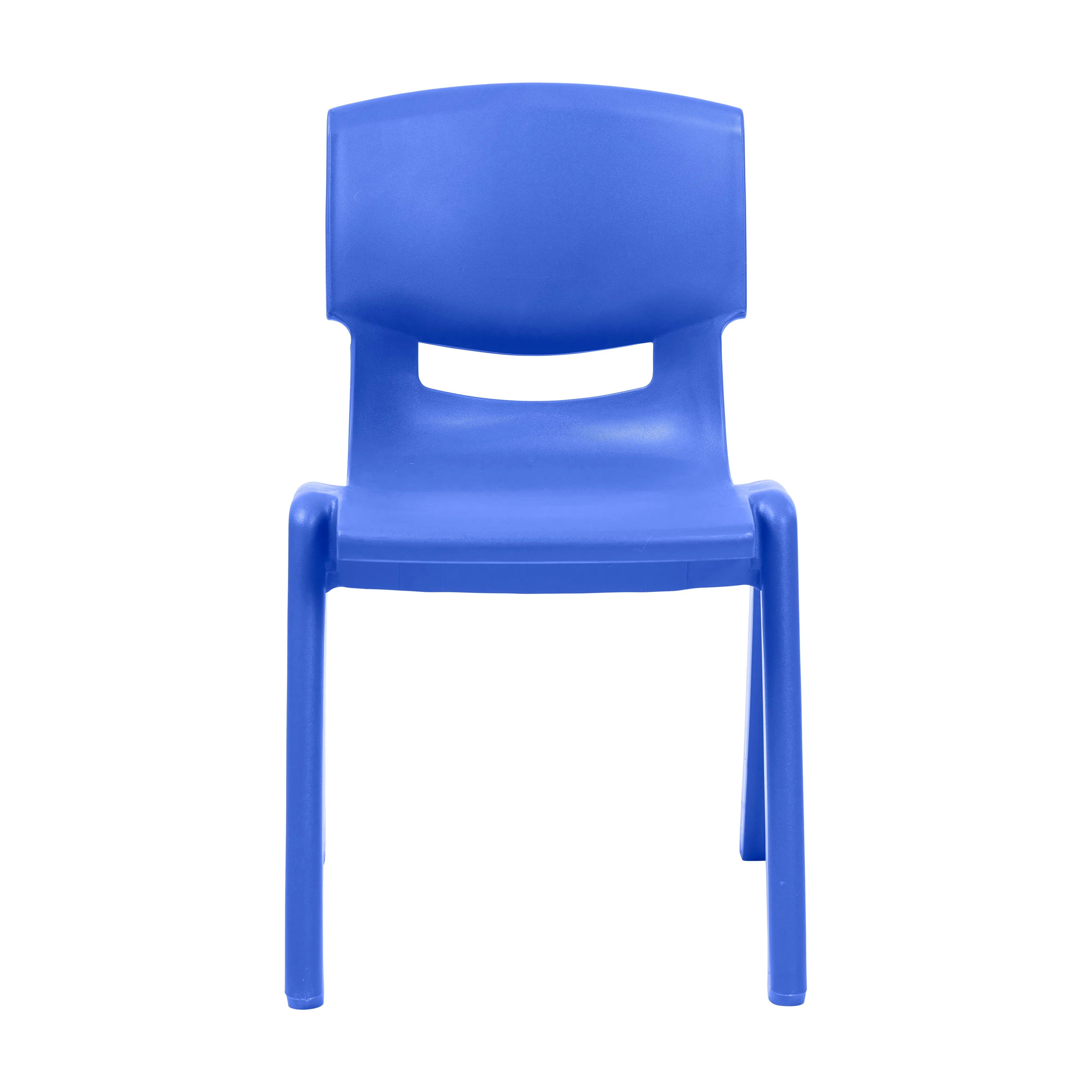 Plastic School Stack Chair for Indoors and Outdoors, Flexible Seating, 14in Seat Height, 4-Pack