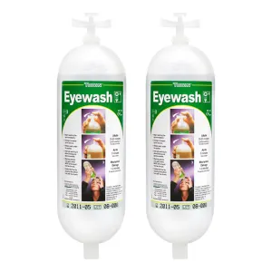 Safety Shower Eye Wash Unit Replacement Bottles 2 x 1L Bottles