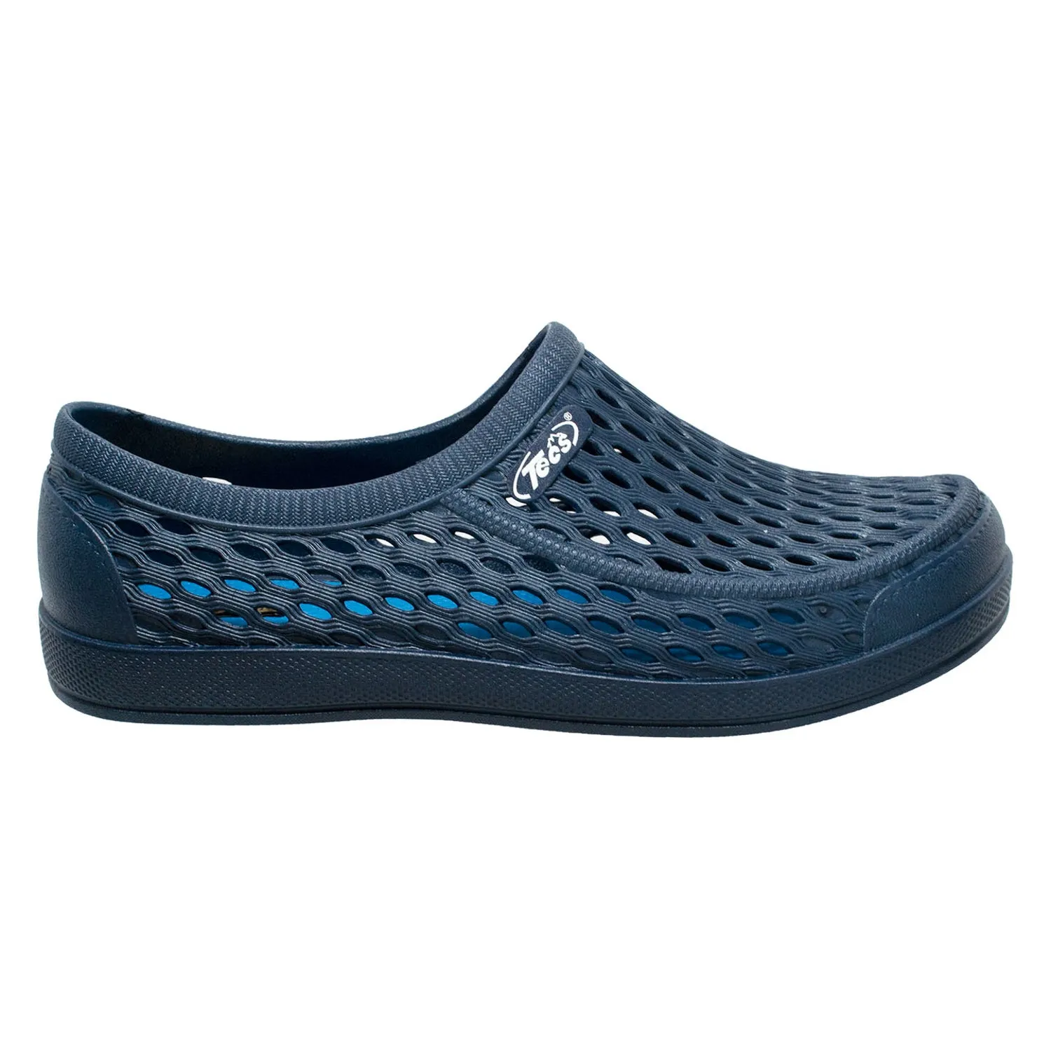 Tecs Mens 4in Relax Aqua Garden Navy Loafer Shoes