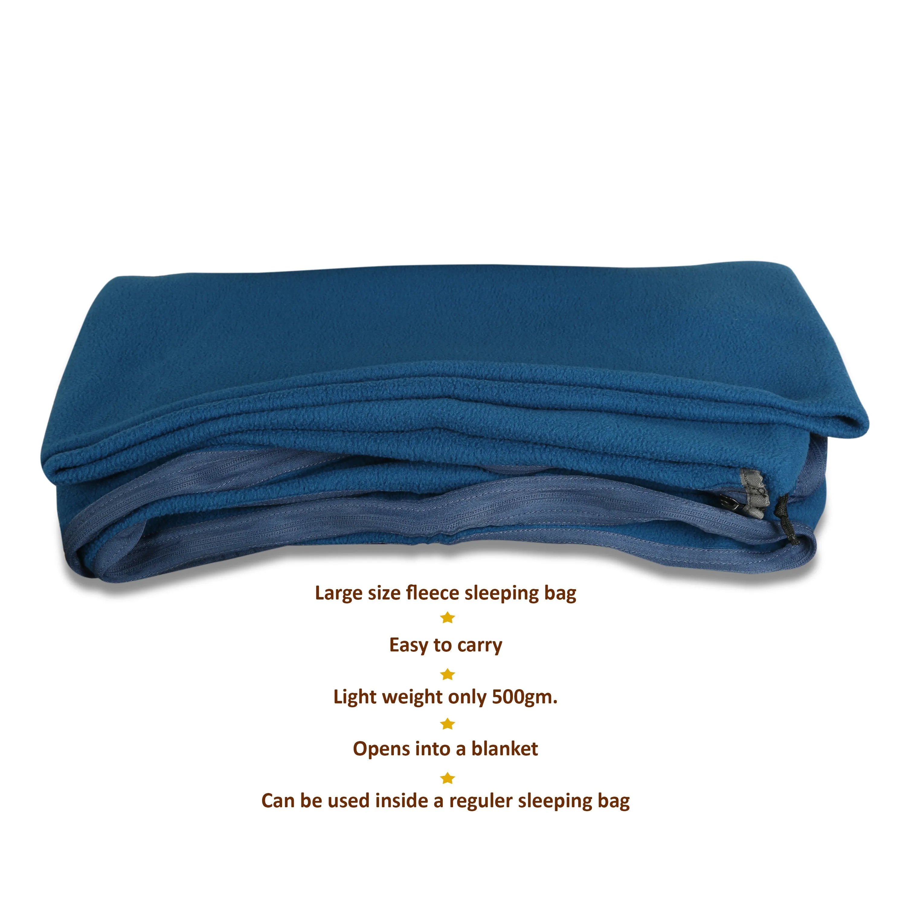 Tripole Fleece Sleeping Bag Cum Blanket