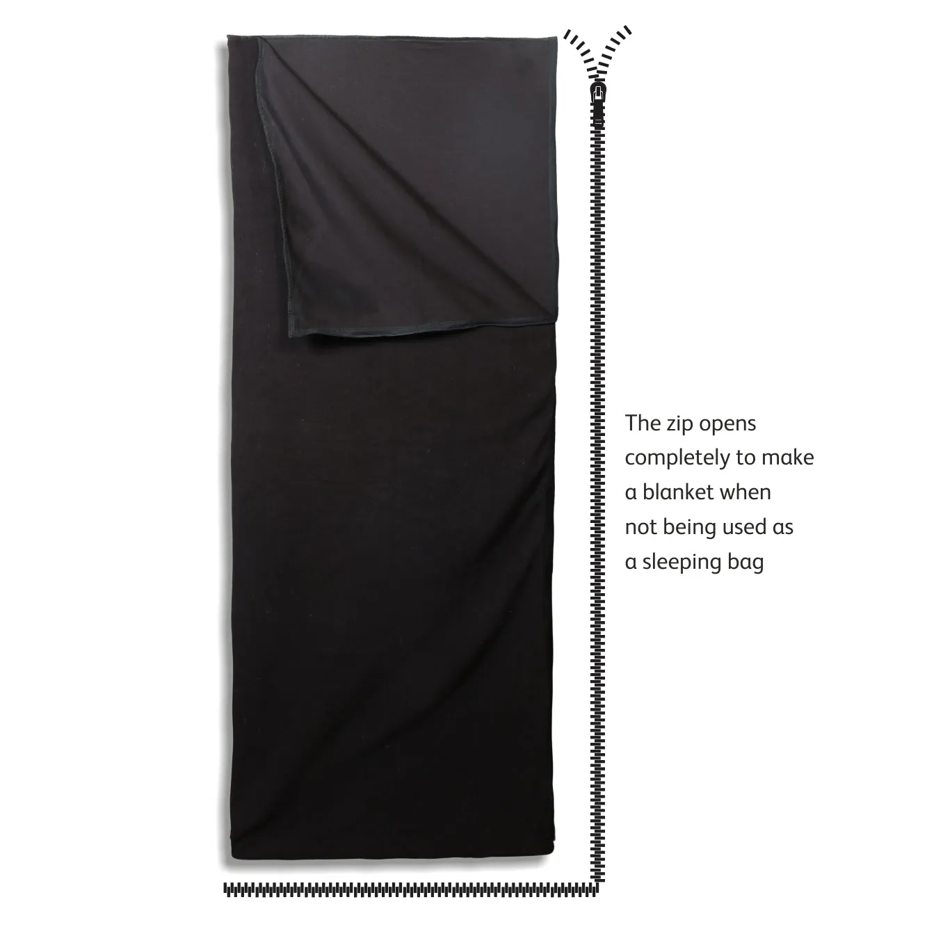 Tripole Fleece Sleeping Bag Cum Blanket