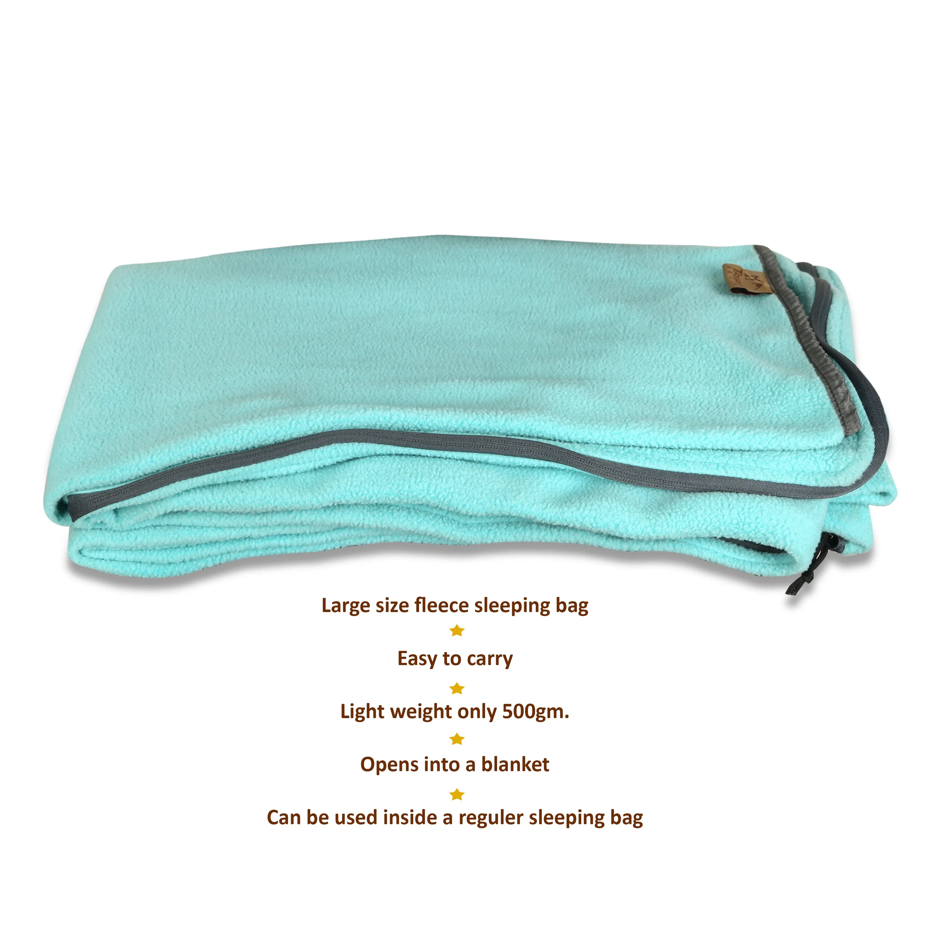 Tripole Fleece Sleeping Bag Cum Blanket