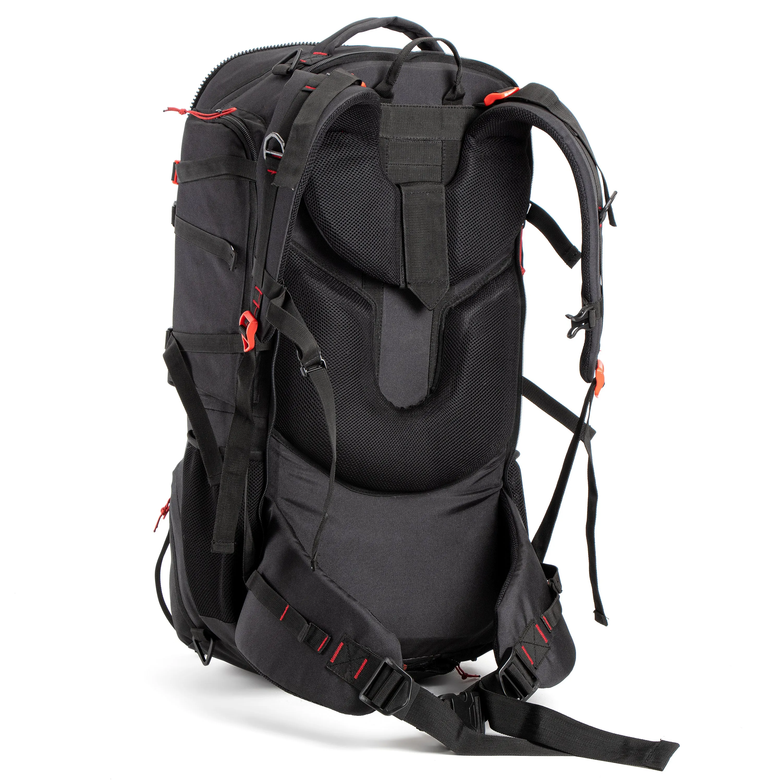 Tripole Voyager Rucksack and Backpack for Travelling with Detachable Bag | 55 Litres | Black