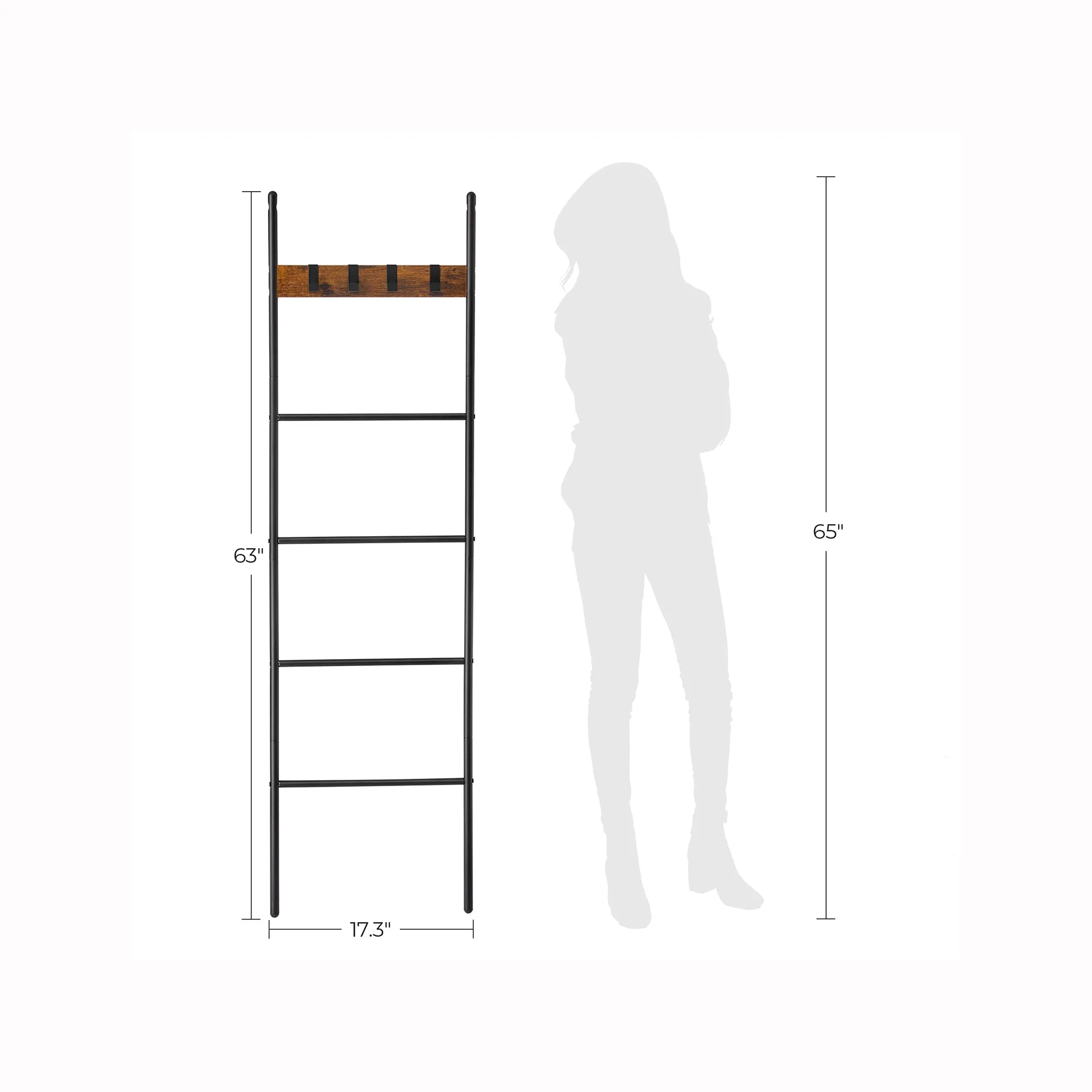 VASAGLE Blanket Ladder