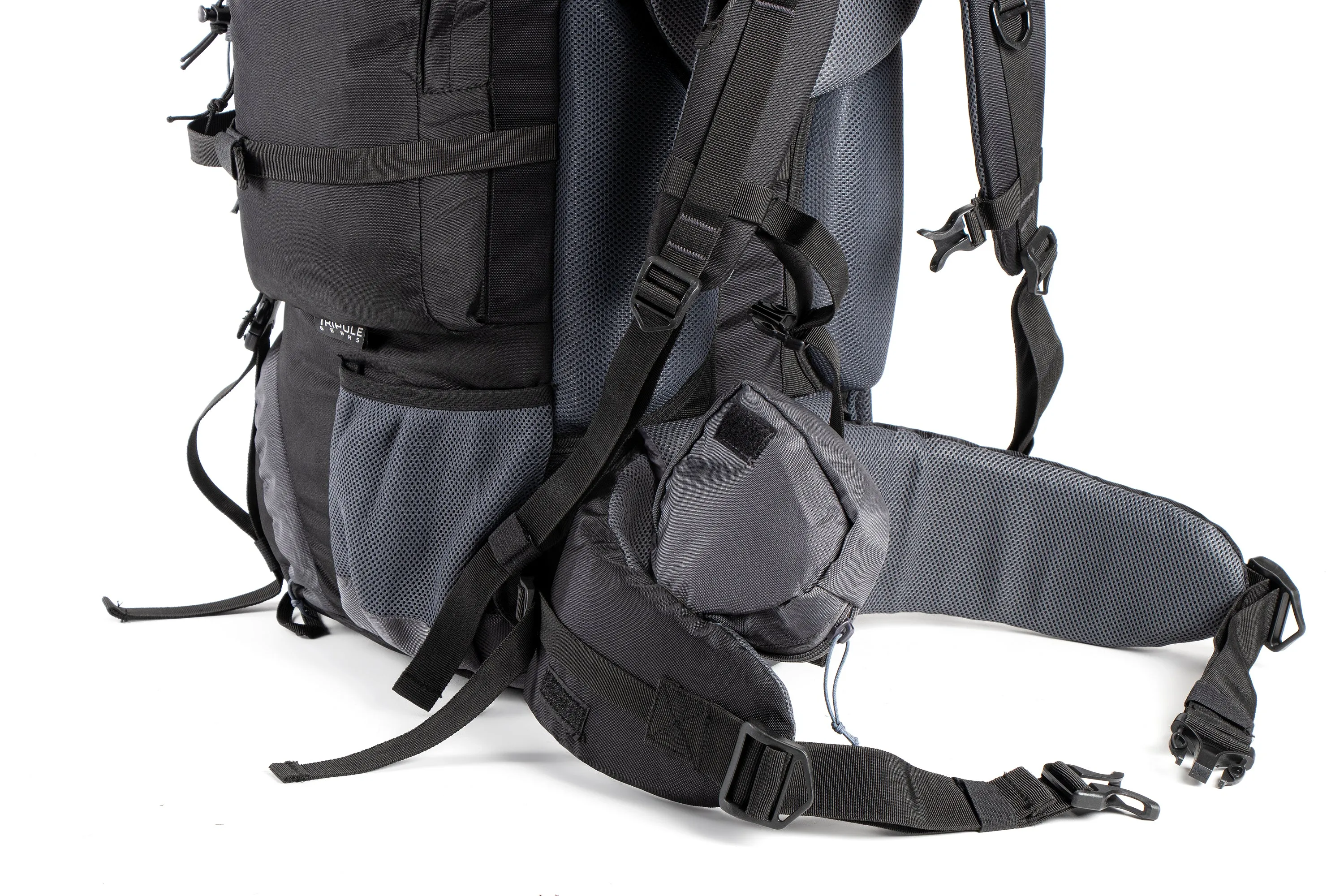 Walker 65 Litre Rucksack (Black & Grey)   Foldable Day Pack