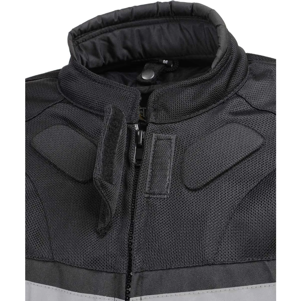 Xelement CF751 Men's Roll Out Black Tri-Tex Motorcycle Protective Riders Jacket w/ CE Armor Protection