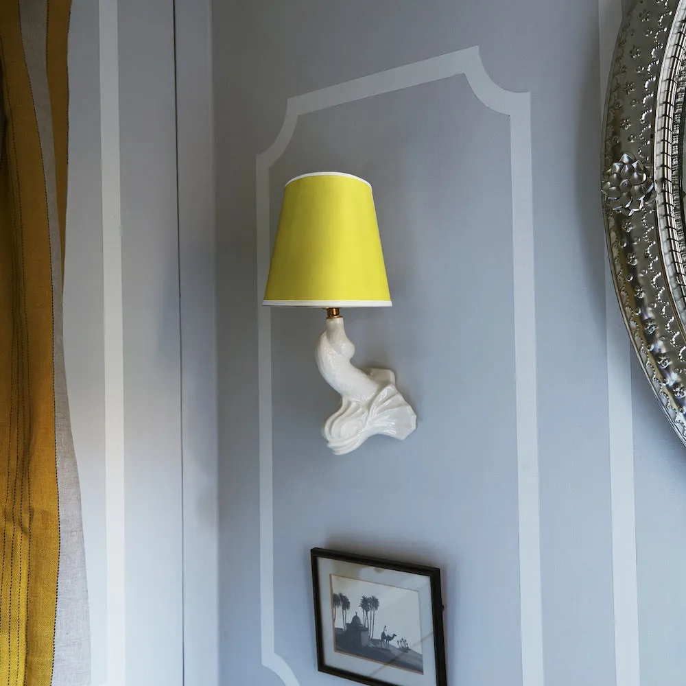 Yellow Wall Light Shade Vinyl 15cm